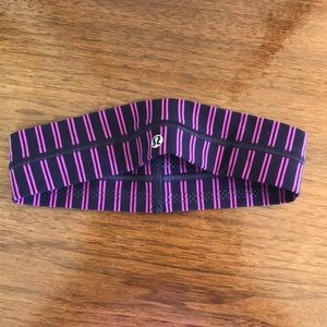 Purple stripe Lululemon headband